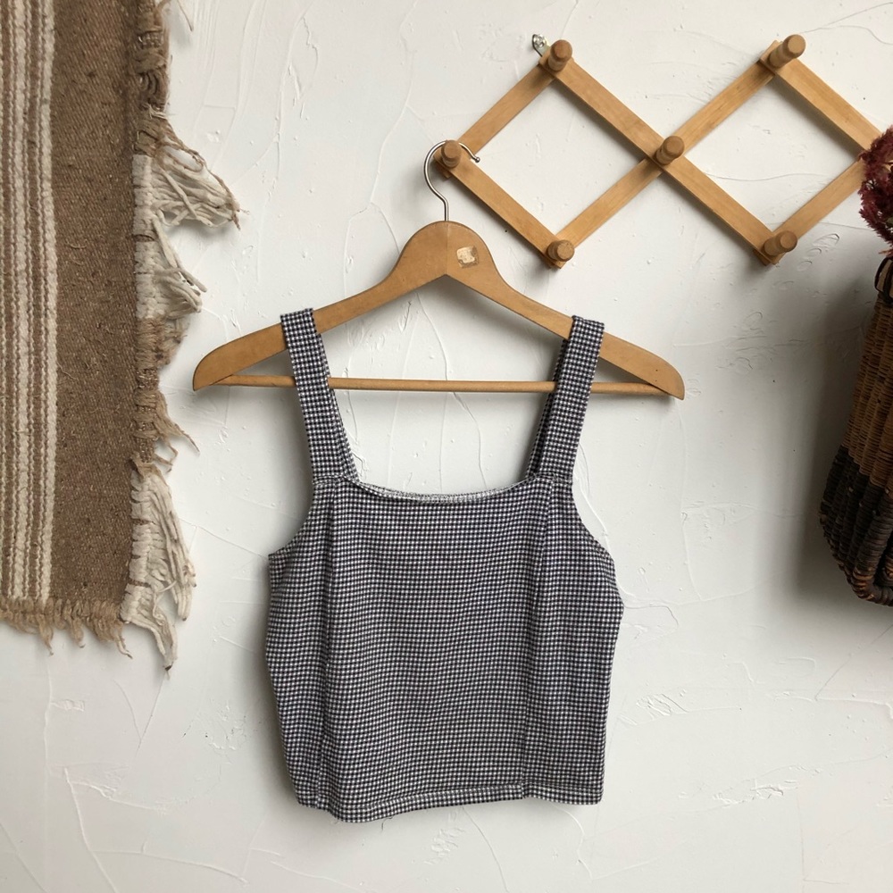 🌻Black & White Checkered Tanktop